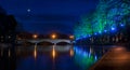 Evesham River Avon night time