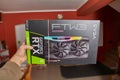 EVGA Geforce RTX 3090 Nvidia GPU box Royalty Free Stock Photo