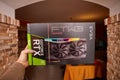 EVGA Geforce RTX 3090 Nvidia GPU box Royalty Free Stock Photo