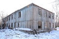 The evicted old wooden house