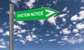 Eviction notice traffic sign