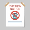 Eviction notice, vector
