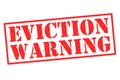 EVICTION WARNING Rubber Stamp