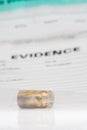 Evidence bag Royalty Free Stock Photo