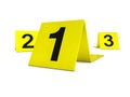 Evidence marker Royalty Free Stock Photo