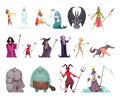 Evil Characters Fantasy Set Royalty Free Stock Photo