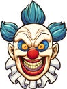 Evil clown Royalty Free Stock Photo