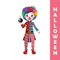 Evil Clown Halloween character