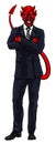 Evil Devil Businessman in Suit