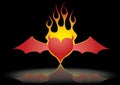 Evil devil valentine heart