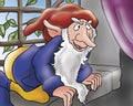 Rumpelstiltskin on window Royalty Free Stock Photo