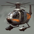 Evil Empire Helicopter Concept Art