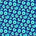 seamless evil eye pattern and background vector illustration Royalty Free Stock Photo