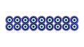 Evil Eye Border: Repeating Mystical Protective Pattern, vector design Generative AI Royalty Free Stock Photo
