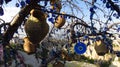 Evil Eye Tree Overlooking Uchisar, Cappadocia Royalty Free Stock Photo