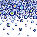 Evil eye vector pattern. Royalty Free Stock Photo