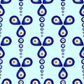 Evil eye vector pattern. Royalty Free Stock Photo