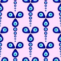 Evil eye vector pattern. Royalty Free Stock Photo