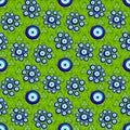 Evil eye vector pattern. Royalty Free Stock Photo