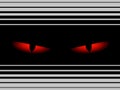Evil eyes black panel and stripes