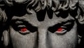 Evil Eyes Greek Bust Head Closeup Royalty Free Stock Photo