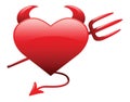 Evil heart Royalty Free Stock Photo