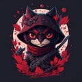 evil ninja cat