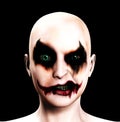 Evil Psychotic Female Clown Royalty Free Stock Photo