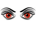 Evil Red Devil Demonic Eyes Royalty Free Stock Photo