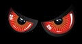 Evil red eyes Royalty Free Stock Photo