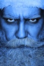 Evil Santa Claus angrily looks at the camera Royalty Free Stock Photo