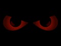 Evil scary eyes, black pupils. Halloween element for design. Vector Royalty Free Stock Photo