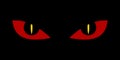 Evil scary eyes - demon snake devil nightmare Royalty Free Stock Photo