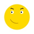 Evil smiley icon Royalty Free Stock Photo