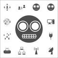 evil smiley icon. web icons universal set for web and mobile