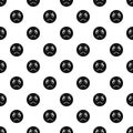 Evil smiley pattern, simple style