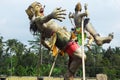 Evil spirit figure made for New Year carnival on Bali