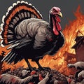 Evil Turkey in a killing spree, rampage