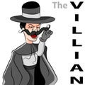 Evil Villian Moustache Man Royalty Free Stock Photo