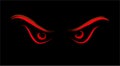 Evil wild eyes Royalty Free Stock Photo