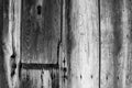 Black and white texture of old vertical wooden planks Royalty Free Stock Photo