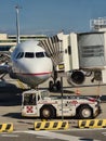 airliner waiting for take off Royalty Free Stock Photo