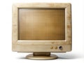 Vintage Computer Screen: A Nostalgic Glimpse into a Faded Web Interface, Featuring Subtle Gridlines and