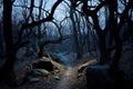 Mystique Moonlit Forest
