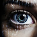 Digital Vision: Reflecting the Code Symphony in Human Eyes