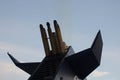 Chimney of a moving ferry Royalty Free Stock Photo