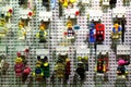 `Lego` characters transformed into earrings at a vintage market