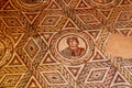 Mosaic floor, Villa Romana del Casale 300 AD Piazza Armerina Sicily, Italy.  UNESCO World Heritage site Royalty Free Stock Photo