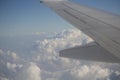 Part of the wing of an airliner Royalty Free Stock Photo