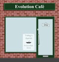 Evolution Cafe Royalty Free Stock Photo